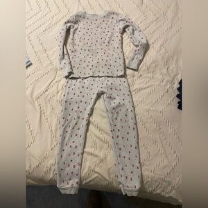 Carter's Valentine Gray Pajama Set with Red Letters unisex toddler size 5T